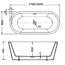 VIVO Freestanding Bathtub 1600/1700mm