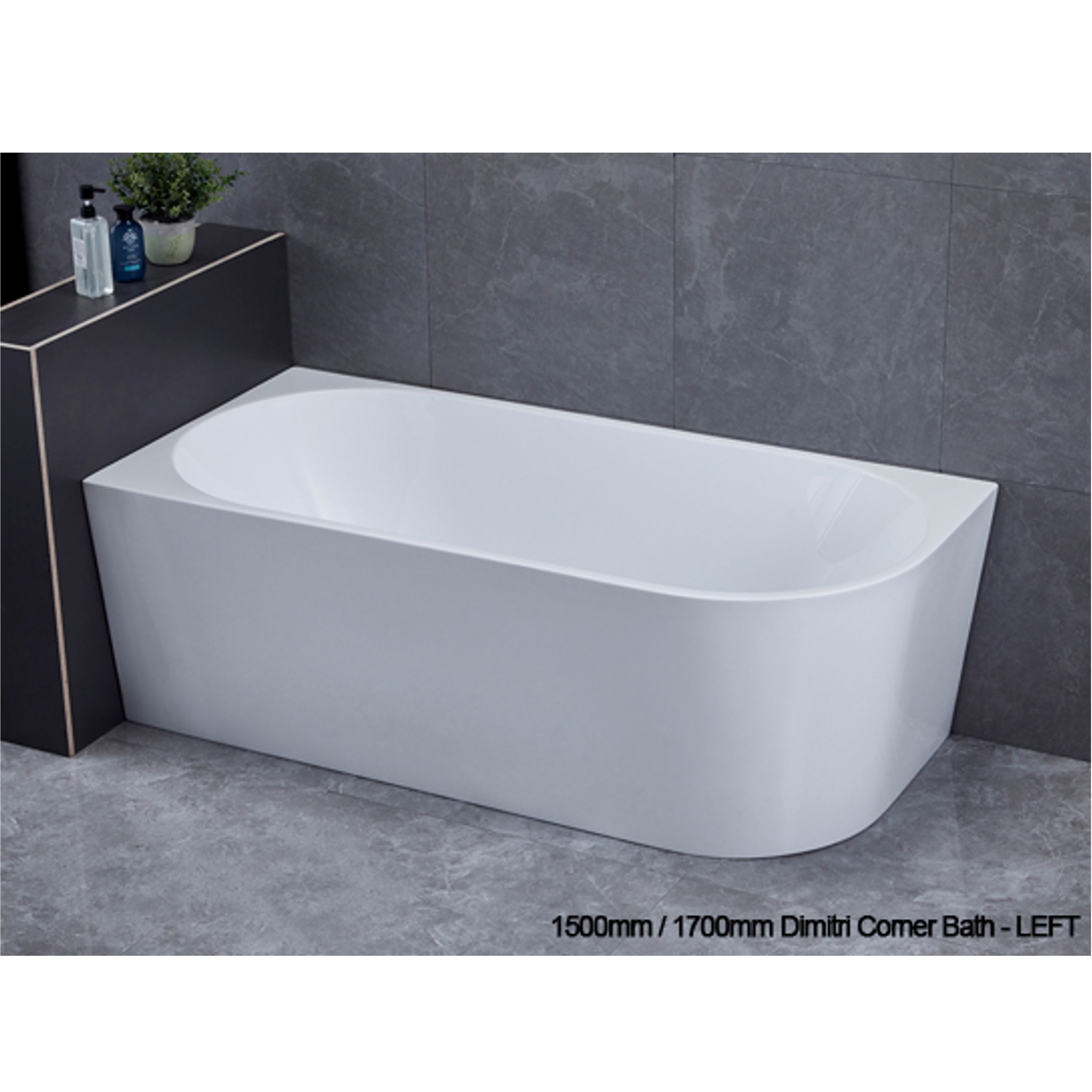 DIMITRI Corner Bath 1500/1700mm 