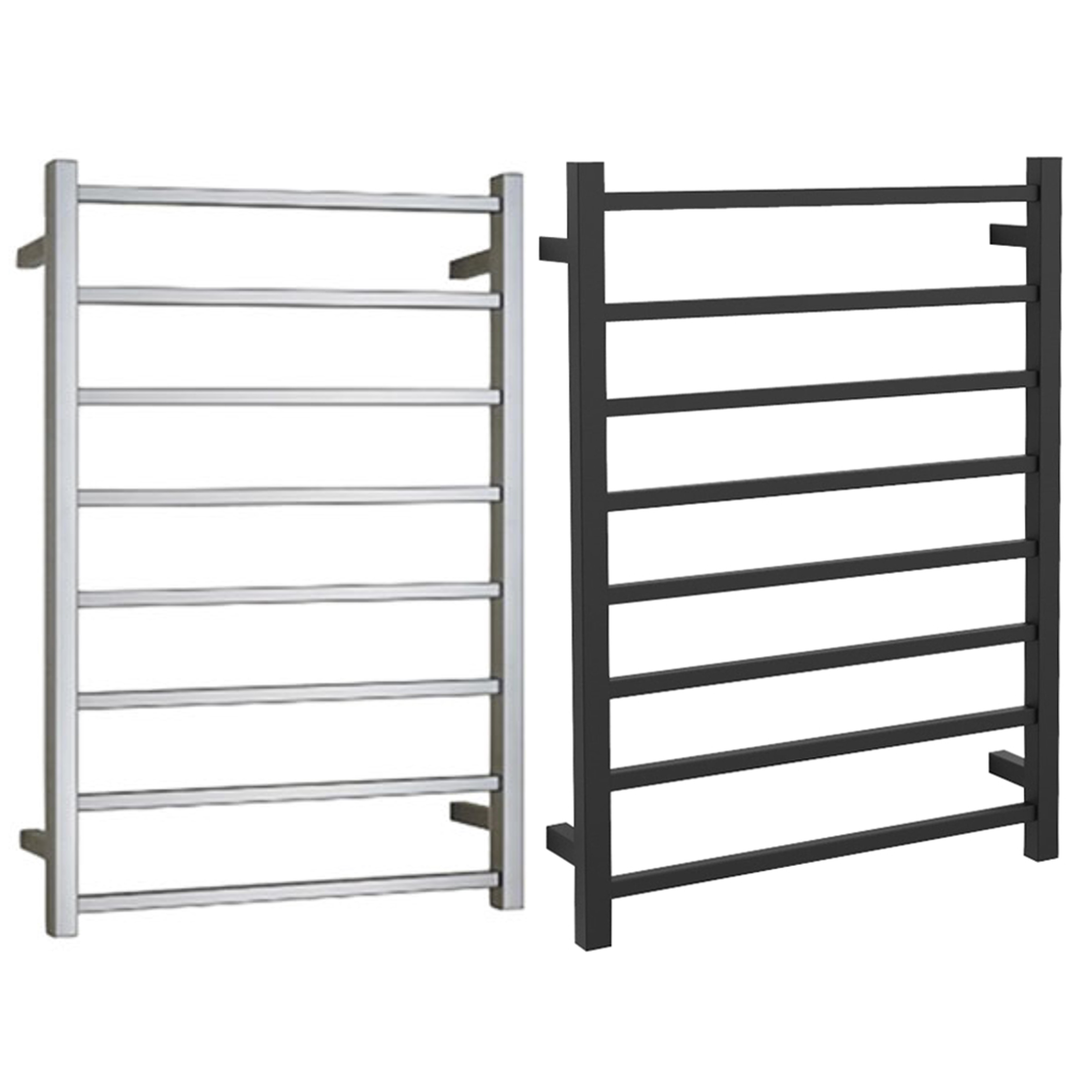 Square Heated Towel Rail 800x600mm HTR-S6A/MB