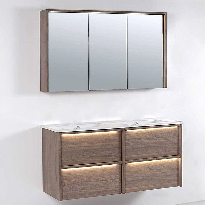 NEON Divine Oak w/Led Light 1200mm Vanity VTNEON120