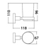 OTUS Single Tumbler Holder 8121