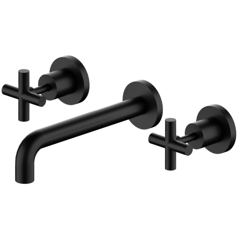 X Plus Wall Basin Set Matte Black YSW2016-07A