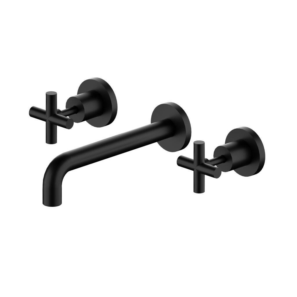 X Plus Wall Basin Set Matte Black YSW2016-07A