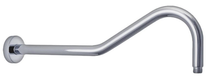 Round Curved Shower Arm PRY034